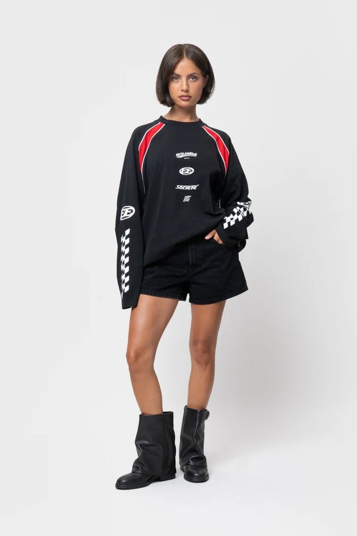 EQUALITÉ LAP LONGSLEEVE TEE BLACK