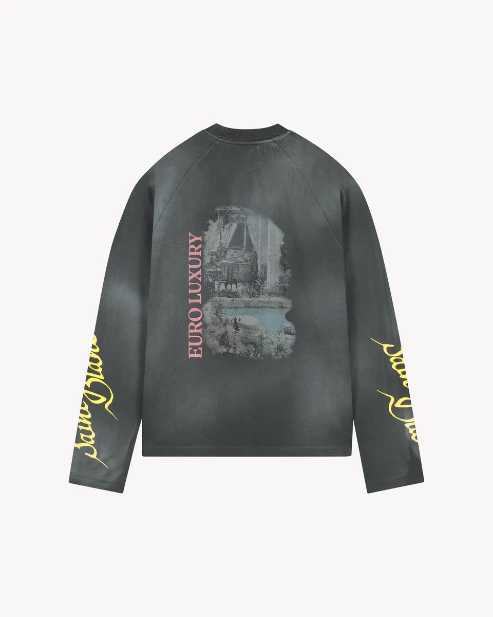 SAINT BLANC EURO LUXURY RAGLAN LONGSHIRT BLACK