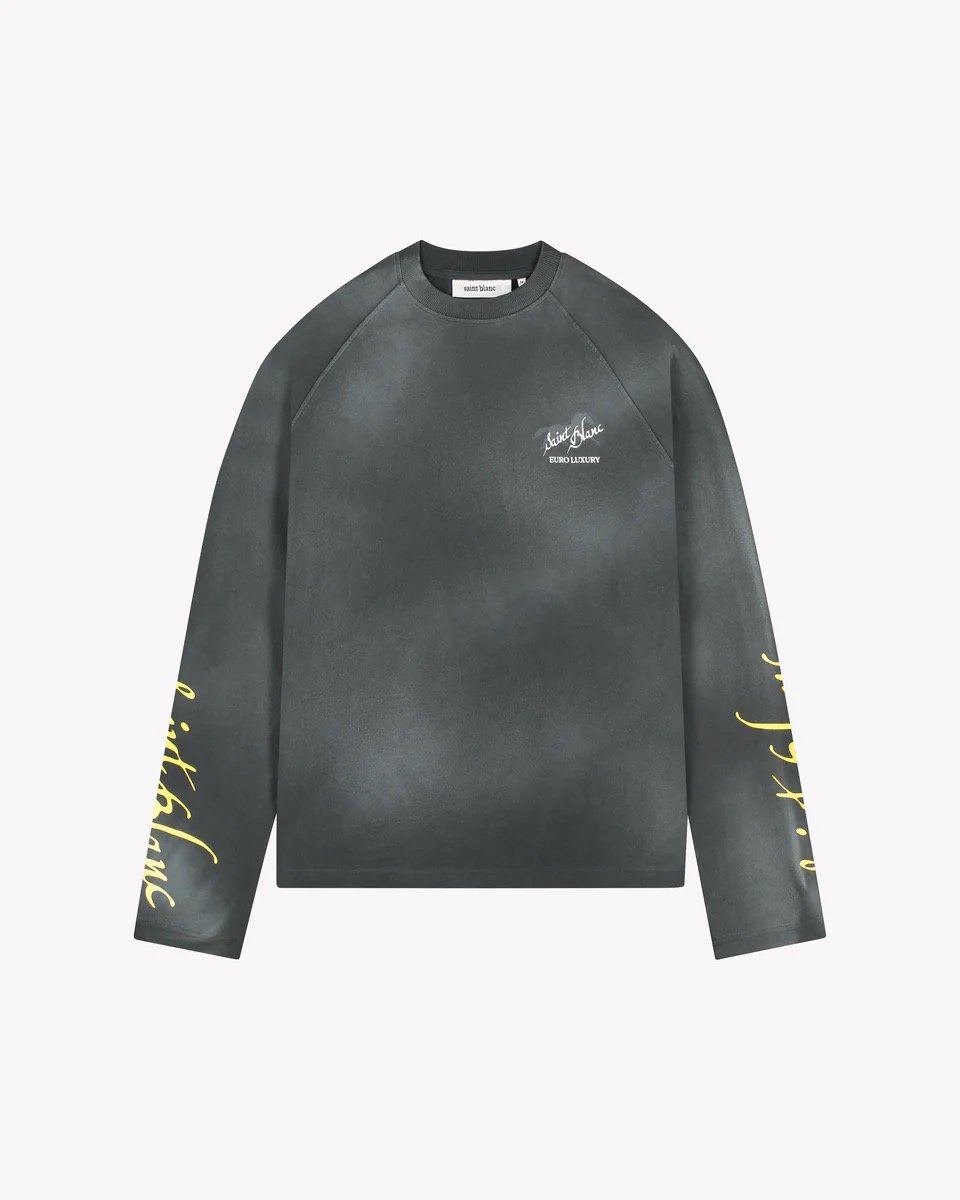 SAINT BLANC EURO LUXURY RAGLAN LONGSHIRT BLACK