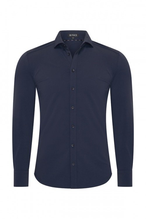 MI PIACE: MEN SHIRT DARK BLUE/DARK BLUE