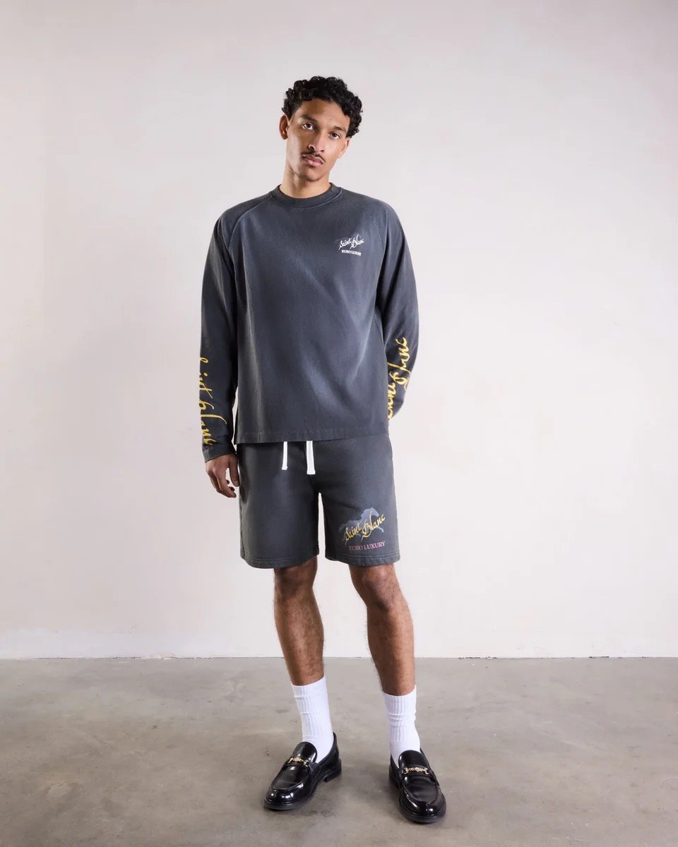 SAINT BLANC EURO LUXURY RAGLAN LONGSHIRT BLACK