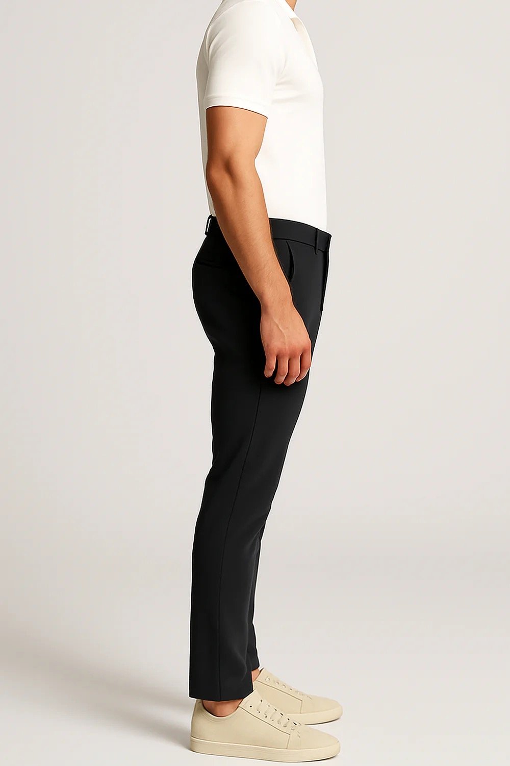 MI PIACE: MEN TROUSERS L32 BLACK/BLACK