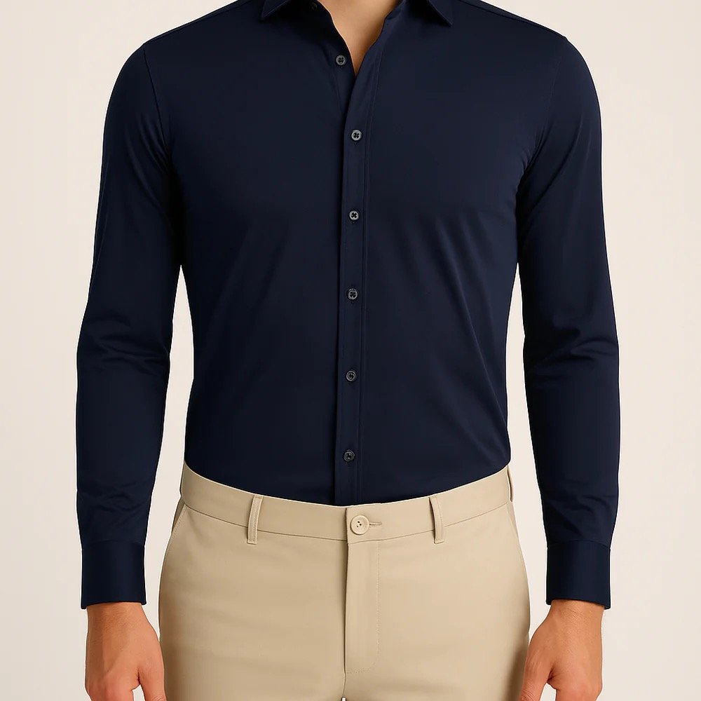 MI PIACE: MEN SHIRT DARK BLUE/DARK BLUE