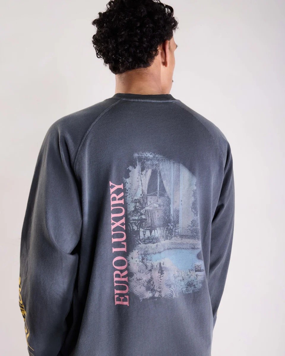 SAINT BLANC EURO LUXURY RAGLAN LONGSHIRT BLACK