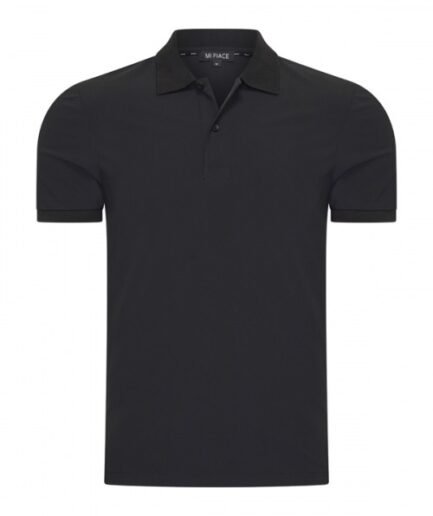 MI PIACE: MEN POLO SHIRT BLACK/BLACK