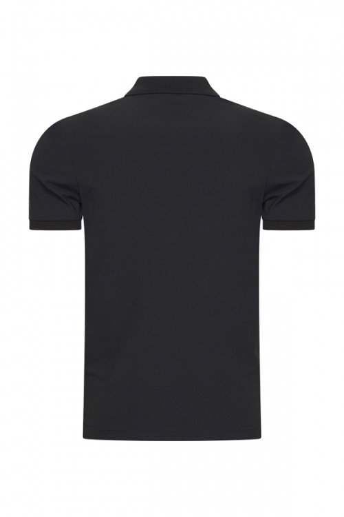 MI PIACE: MEN POLO SHIRT BLACK/BLACK