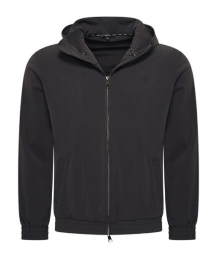 MI PIACE: MEN JACK HOODED BLACK/BLACK
