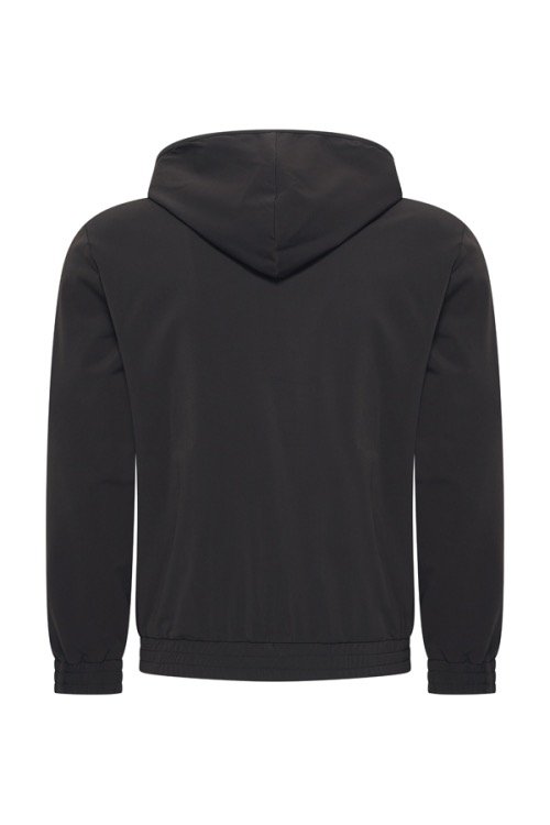MI PIACE: MEN JACK HOODED BLACK/BLACK