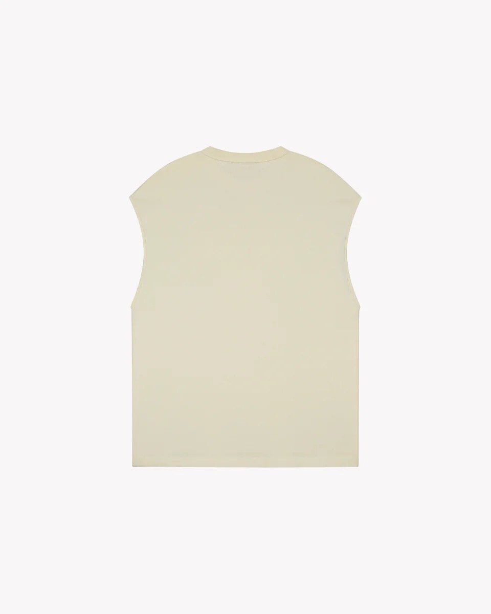 SAINT BLANC EURO LUXURY SLEEVELESS SHIRT OFF WHITE