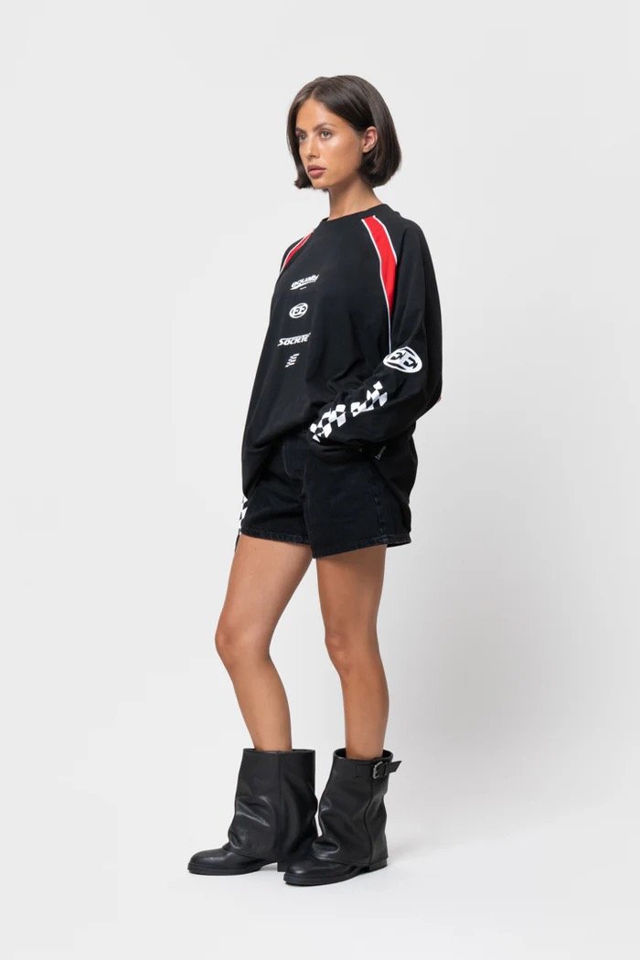 EQUALITÉ LAP LONGSLEEVE TEE BLACK
