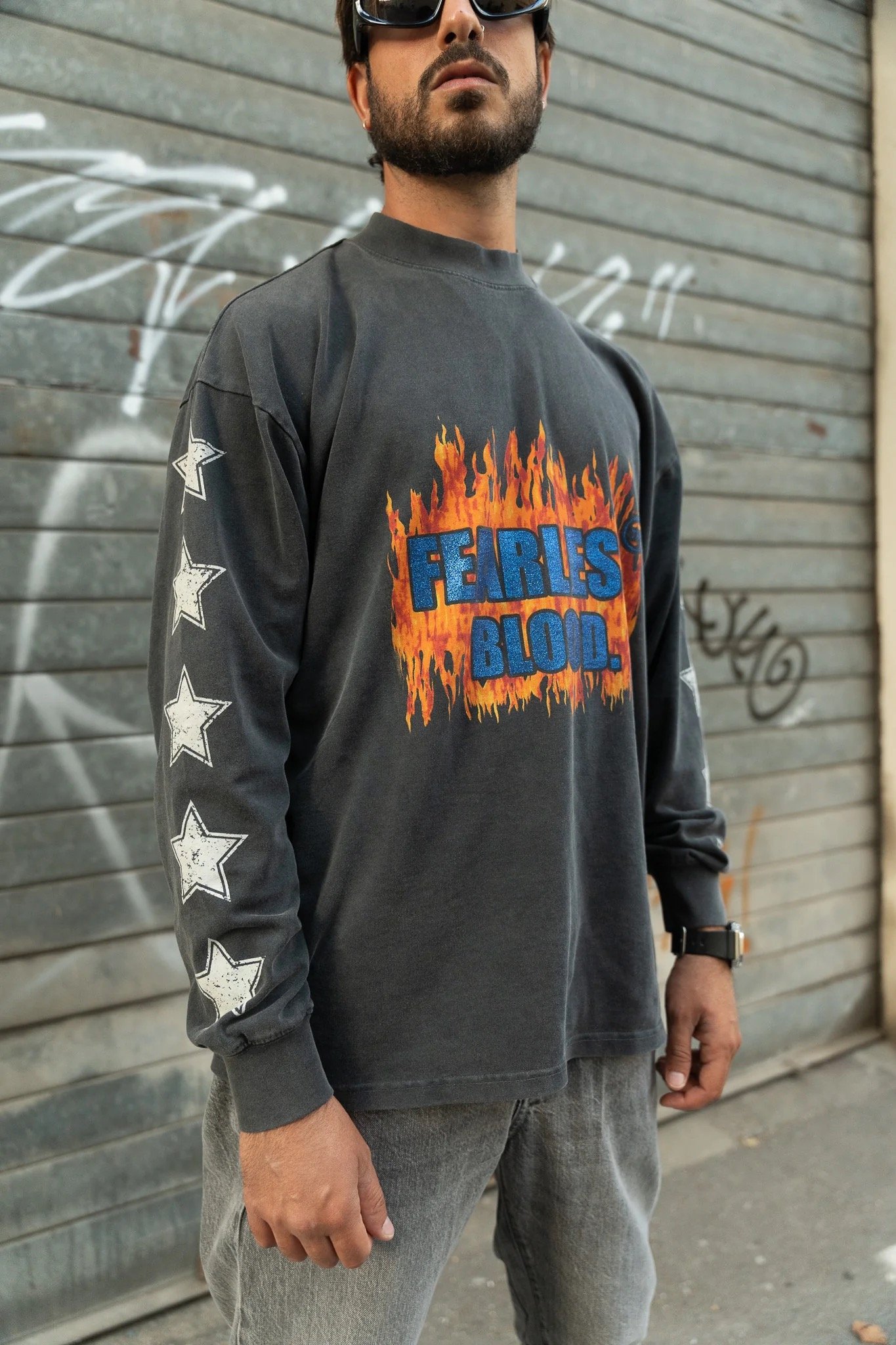 FEARLESS BLOOD: HEARTLESS LONGSLEEVE GREY