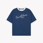 SAINT BLANC SCRIBBLE RINGER T-SHIRT BLUE