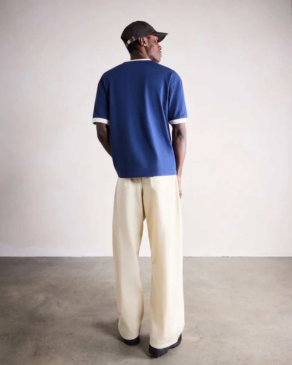 SAINT BLANC SCRIBBLE RINGER T-SHIRT BLUE