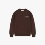 Croyez Etiquette Knit Sweater | Brown