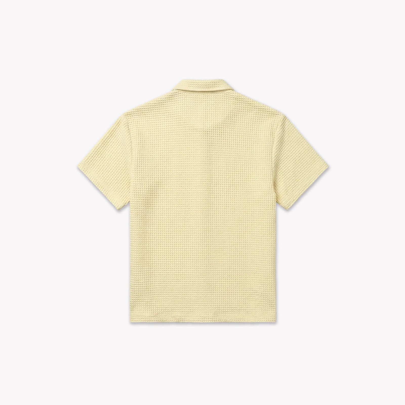 Croyez Initial Waffle Shirt | Butter Yellow