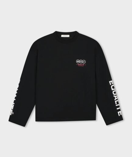 EQUALITÉ: UNIVERSE LONGSLEEVE TEE BLACK & PINK