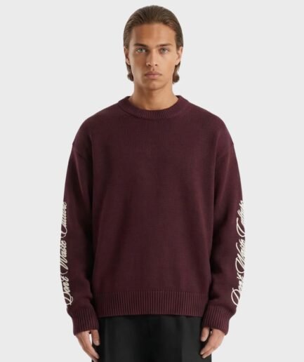 Don't Waste Culture Ionora Knitted Sweater | Burgundy