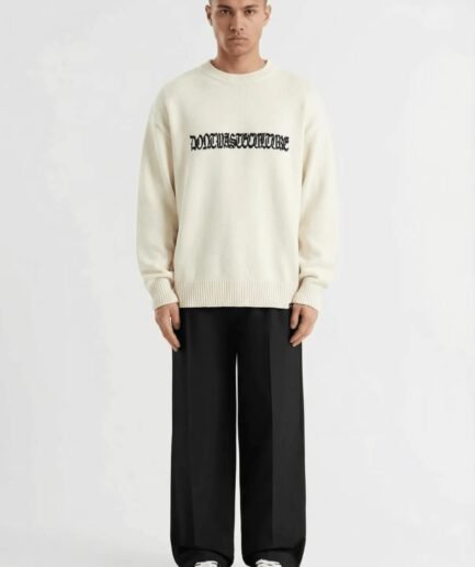 Don't Waste Culture Aretu Knitted Sweater | White