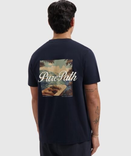 PURE PATH RIVA VIEW T-SHIRT 26010108 DARK NAVY