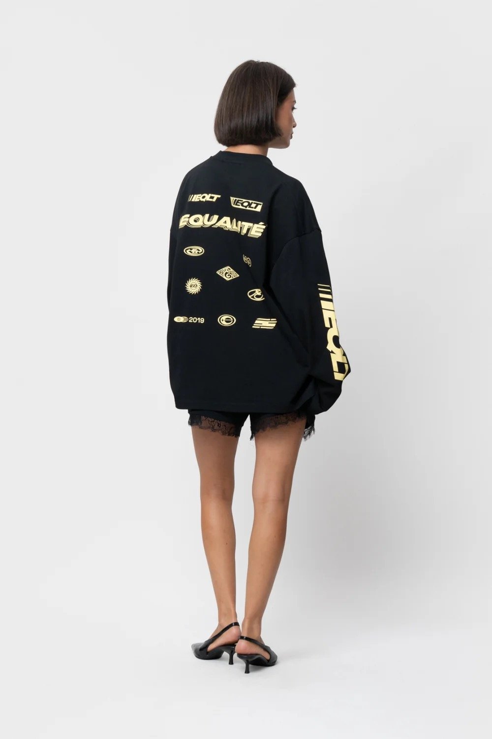 EQUALITÉ ADRIEN LONGSLEEVE TEE BLACK
