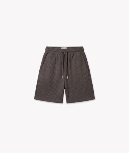 Croyez Initial Waffle Shorts | Washed Brown