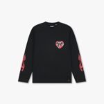 Croyez Heart On Fire Longsleeve | Vintage Black