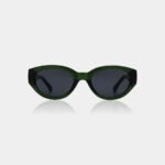 A.KJAERBEDE: WINNIE - DARK GREEN TRANSPARENT