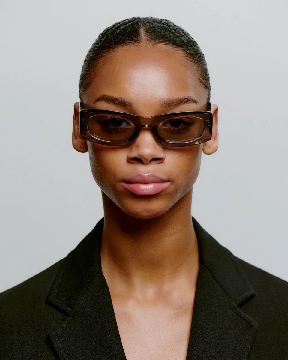 A.KJAERBEDE: FRIDA - GREY TRANSPARENT