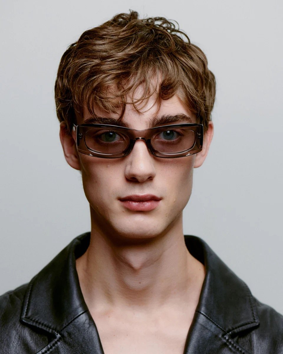 A.KJAERBEDE: FRIDA - GREY TRANSPARENT