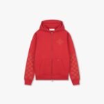 Croyez Cross Zip Hoodie | Red