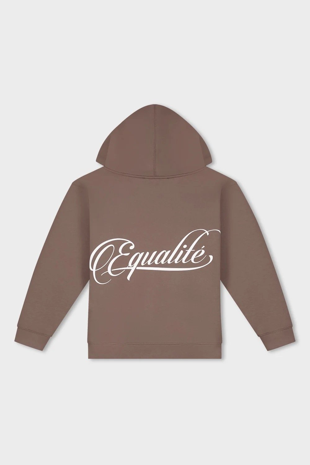 EQUALITÉ YUKI OVERSIZED SCUBA FULL ZIP HOODIE TOBACCO