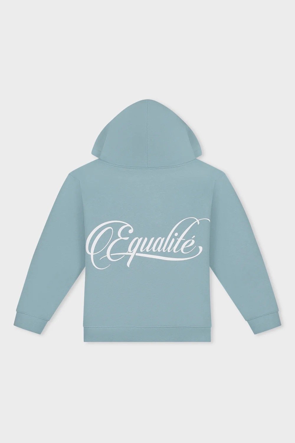 EQUALITÉ YUKI OVERSIZED SCUBA FULL ZIP HOODIE WASHED LIGHT BLUE