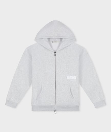 EQUALITÉ ELIA OVERSIZED FULL ZIP HOODIE MELANGE GREY