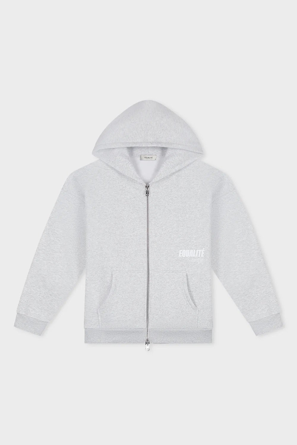EQUALITÉ ELIA OVERSIZED FULL ZIP HOODIE MELANGE GREY
