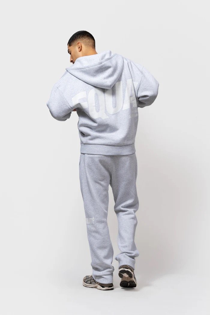 EQUALITÉ ELIA OVERSIZED FULL ZIP HOODIE MELANGE GREY