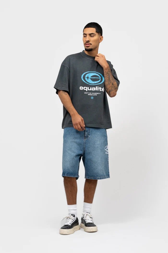 EQUALITÉ ELAN BOXY FIT TEE WASHED GREY