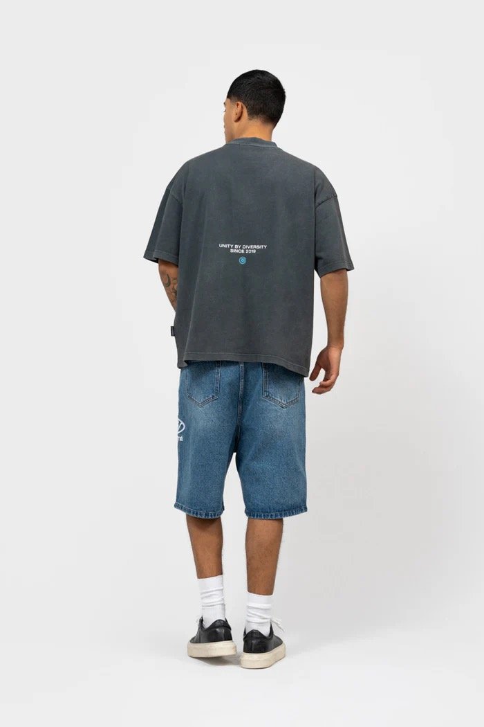 EQUALITÉ ELAN BOXY FIT TEE WASHED GREY