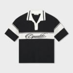 EQUALITÉ JADEN KNIT POLO BLACK