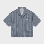EQUALITÉ SKY BOXY SHIRT STRIPED NAVY