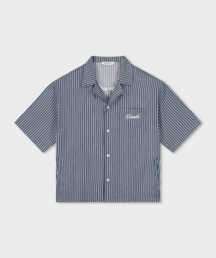 EQUALITÉ SKY BOXY SHIRT STRIPED NAVY
