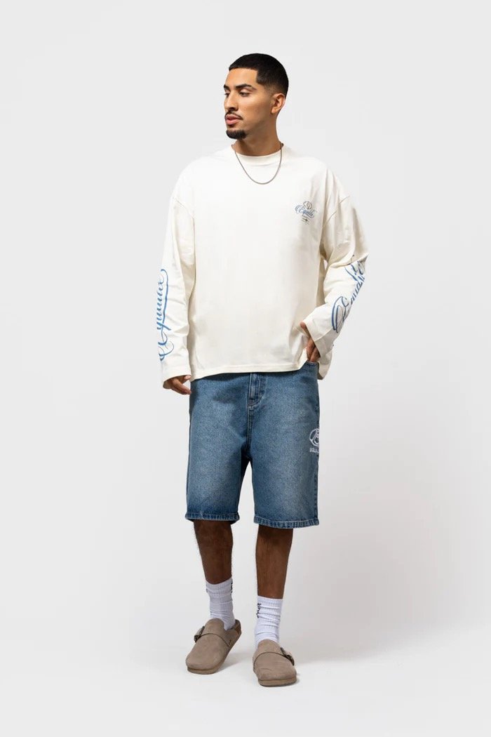 EQUALITÉ FOUNTAIN OVERSIZED LONGSLEEVE TEE OFF-WHITE