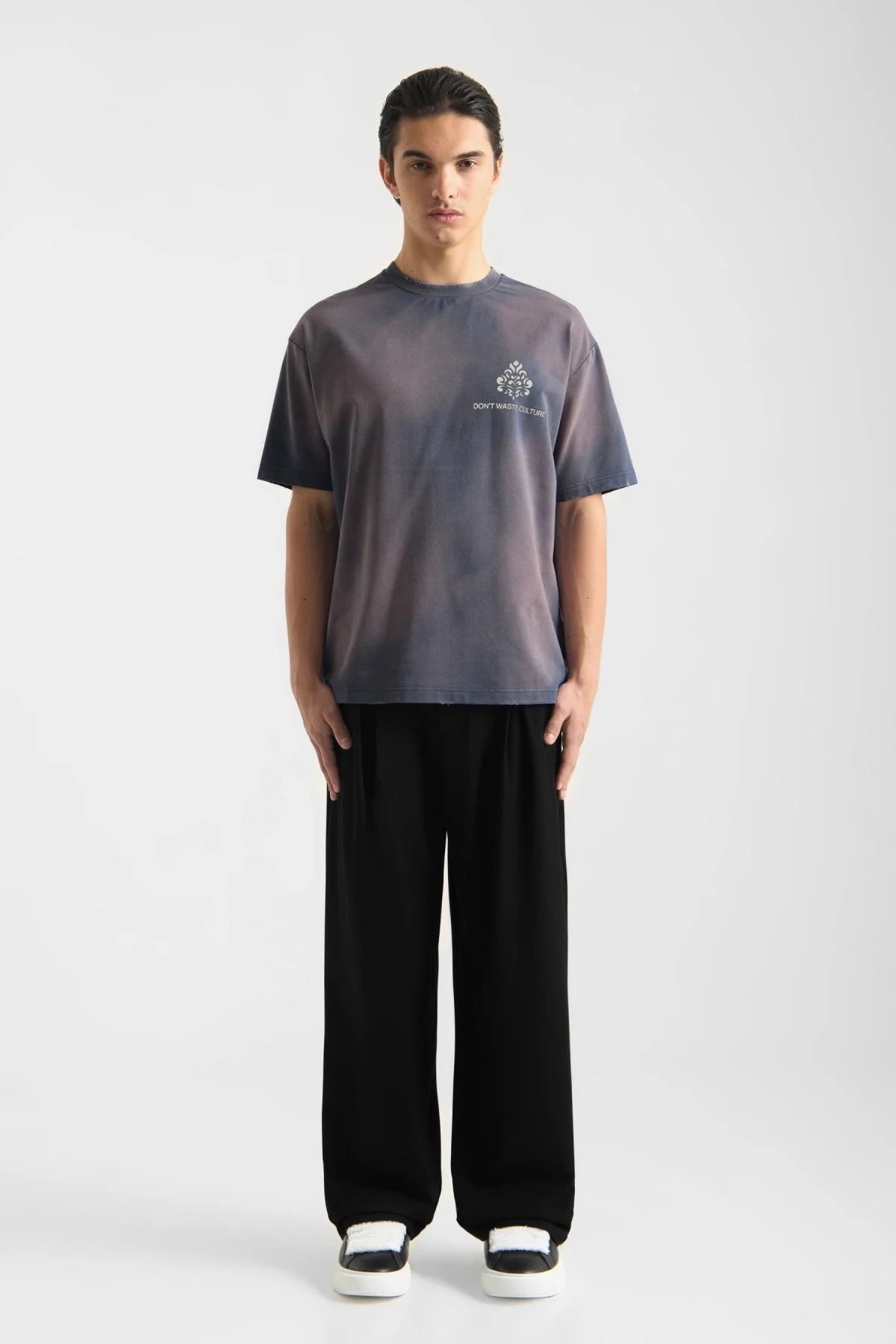 DON'T WASTE CULTURE AZEMARI T-SHIRT | FADED BLUE