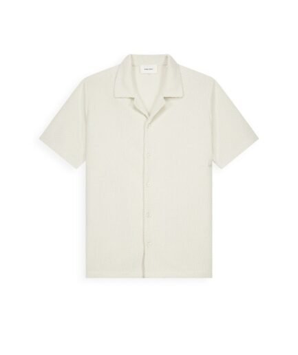 PURE PATH 26010206 HONEYCOMB SHORTSLEEVED SHIRT ECRU