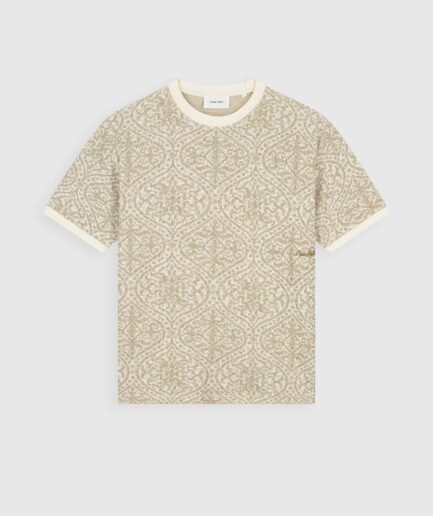 PURE PATH JACQUARD T-SHIRT 26010122 SAND