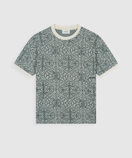 PURE PATH JACQUARD T-SHIRT 26010122 EMERALD