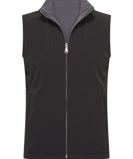 MI PIACE: MEN GILET REVERSIBLE BLACK GREY RM202061