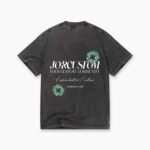 JORCUSTOM FLOWERS LOOSE FIT T-SHIRT ACIDGREY