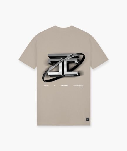 JORCUSTOM POETRYINMOTION SLIM FIT T-SHIRT TAUPE