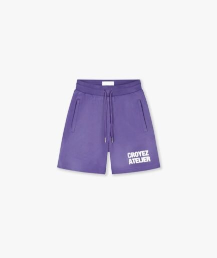 Croyez Sprayed Atelier Shorts | Dark Purple