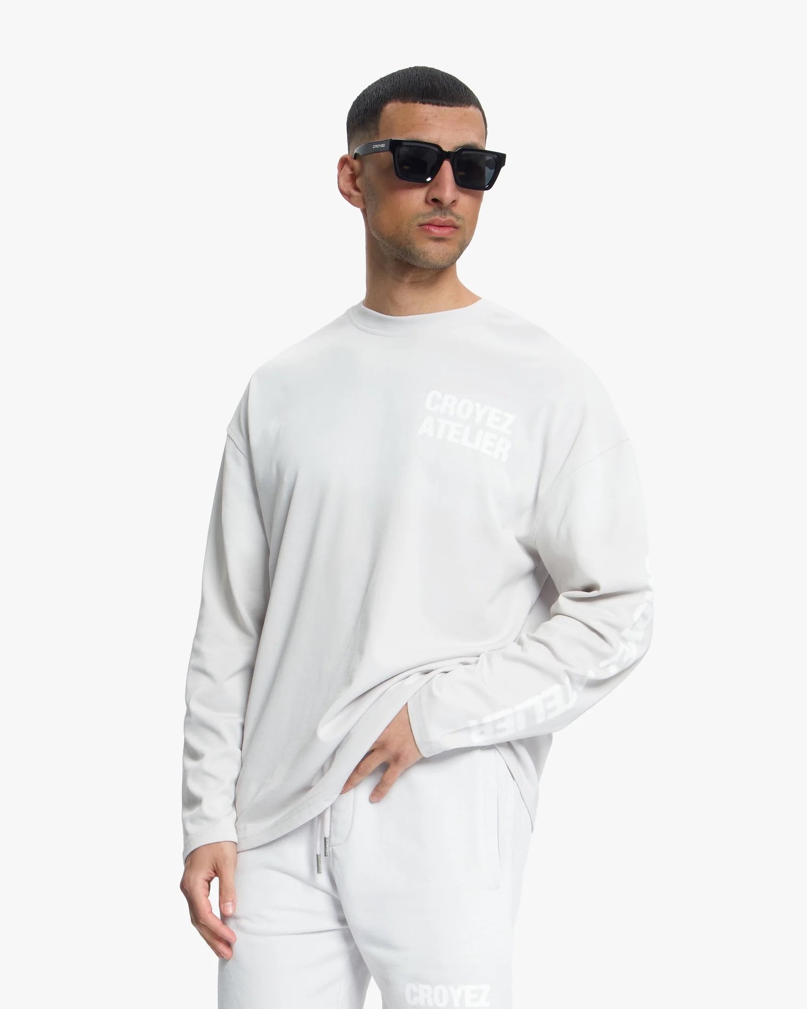 Croyez Sprayed Atelier Longsleeve | Light Grey